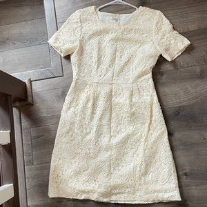 Madewell ivory lace dress